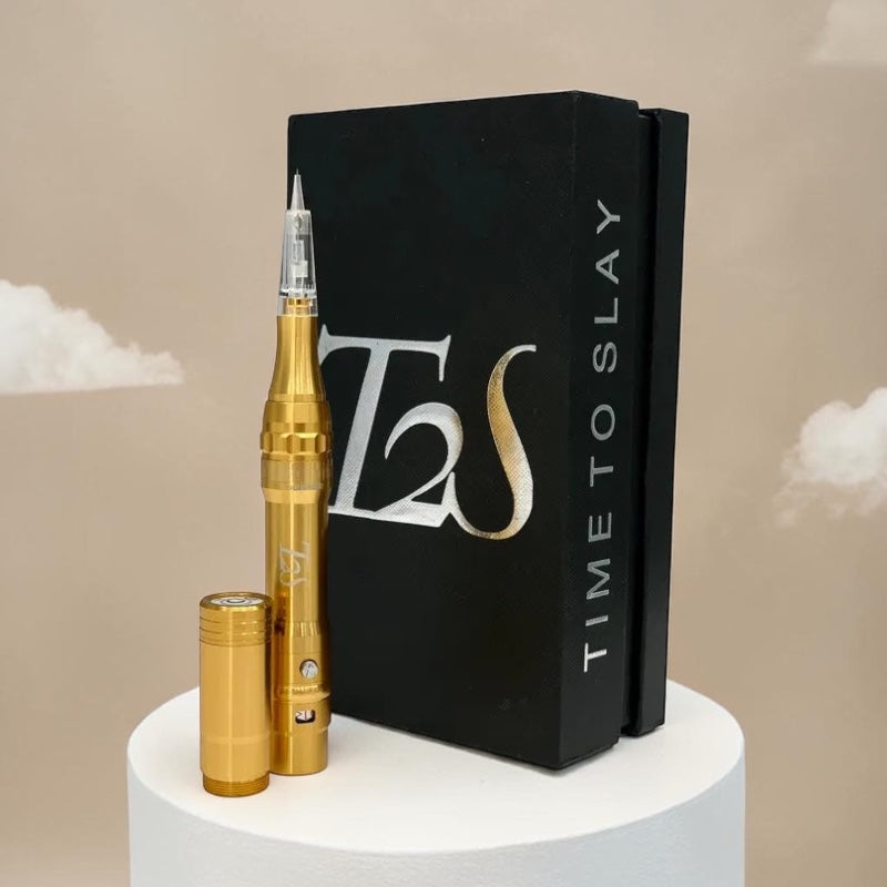 west coast vape supply discount code T2S Wireless PMU Tattoo Machine Gold Edition – Brow Supplies