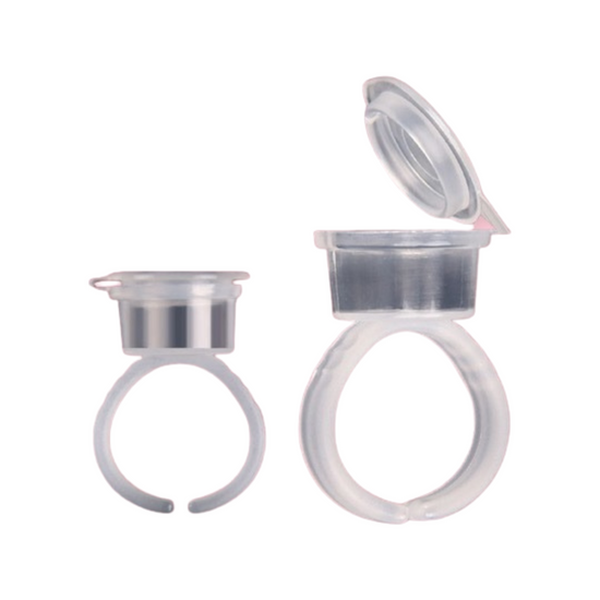 Clear Ink Rings with Caps (50pcs)