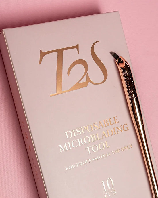 T2S Disposable Microblading Pen, 14-Slanted Blades (10pcs)