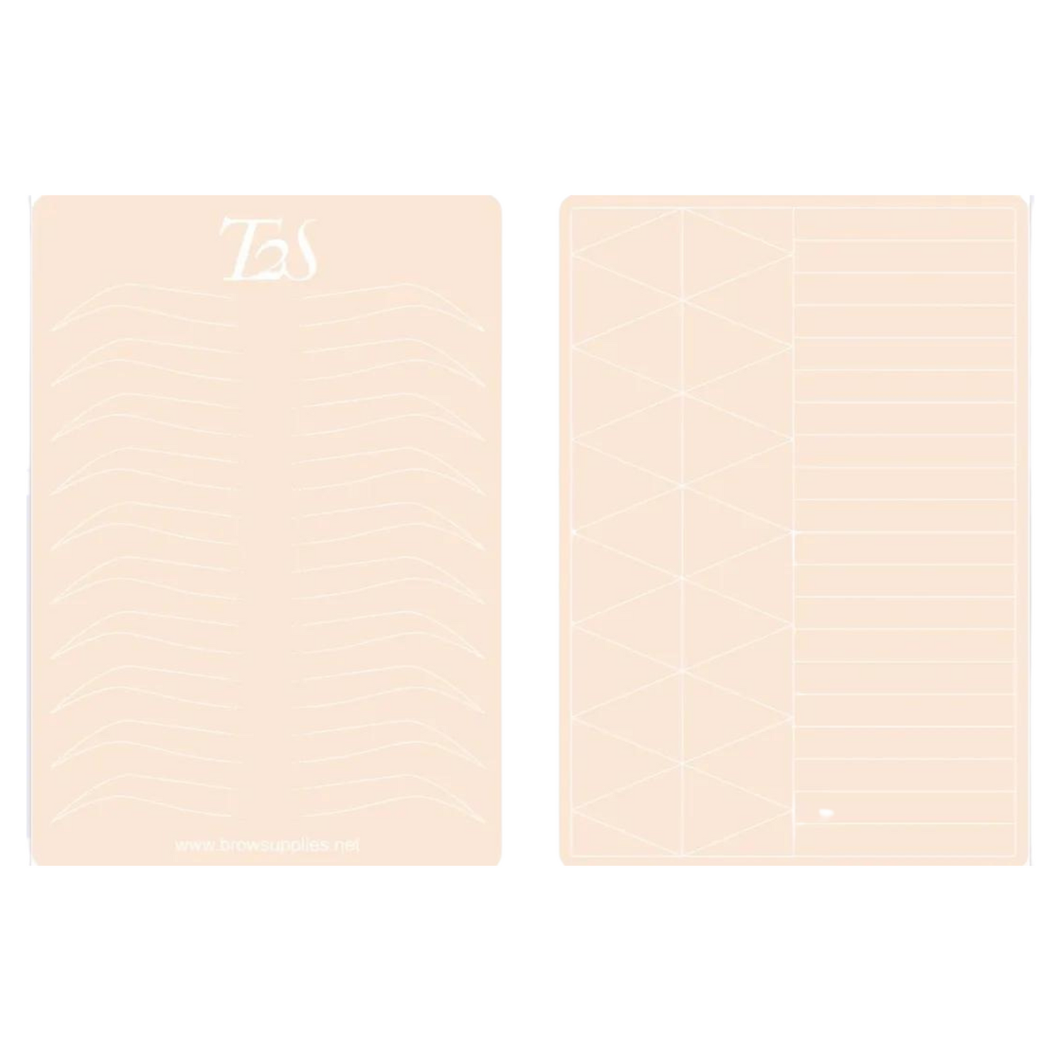 T2S Ombré Powder Double-Sided Practice Skin – Brow Supplies